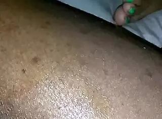 guy cums all over her feet