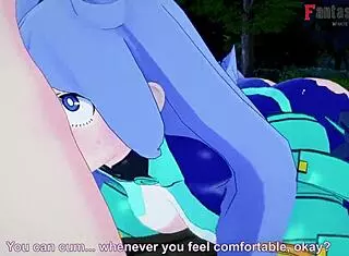 Watch Nejire Hado suck cock in POV style