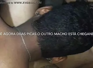 She sucked all four cocks in the group gangbang, getting more slutty each day.