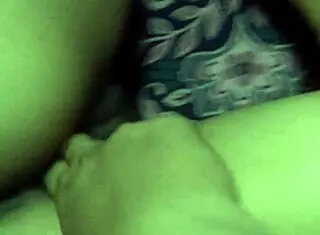 Girl masturbates with fingers intensely