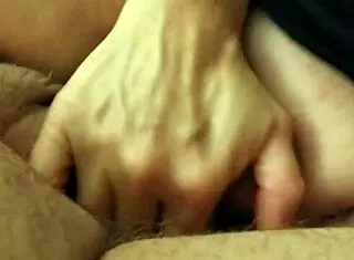 Man, watching this amateur wife stroke cock is pure fire!
