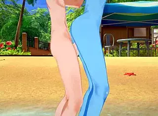 Undertale Lucky Guy Creampies Undyne on Beach in Hentai