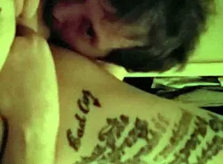 Devouring Lyn's dripping wet pussy and tattooed ass in homemade teen video