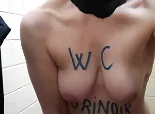 Myla Angel Bounds Tits With Rainbow Rubbers