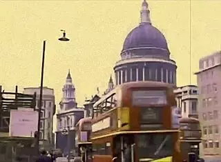 man in drag explores vintage secrets in retro setting