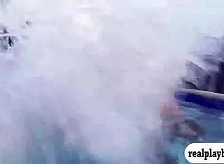 Two Nasty Babes Banged by Perverts Poolside