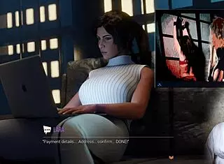 lara croft masturbates