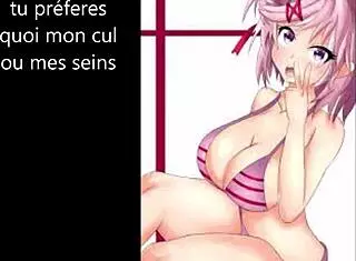 Hentai femdom JOI with iceplay, petplay, and CBT instructions