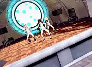 Genshin Impact MMD Kesha Timber With Characters