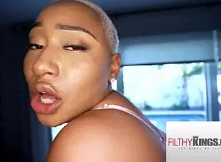 Filthy Massage: Huge Ass Babe Oiled Up For Blowjob And Cowgirl Sex