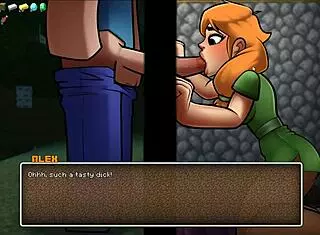 creeper girl in hornycraft gives deepthroat blowjob and gets massive facial on the beach.