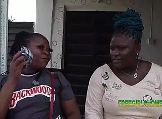 Watch this guy fucking two sisters doggystyle in their outdoor compound?