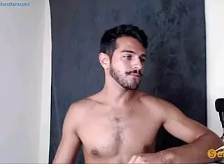 guy exploring his solo gay side in private moments