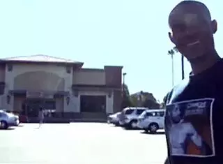 Lake Russell street whore enjoys chocolate monster cock fucking