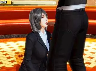 hentai 3d - two casino executives making love in the lobby