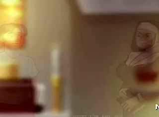 summertimesaga hentai babe masturbates and creampies