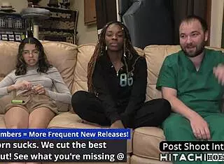 Ebony Freshman Giggles During Mandatory Orgasms By Doctor In Tampa