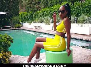 ashley aleigh in going hard in the pink