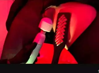 Bound Whore Jane Doe Experiences Intense Orgasm in Red Room