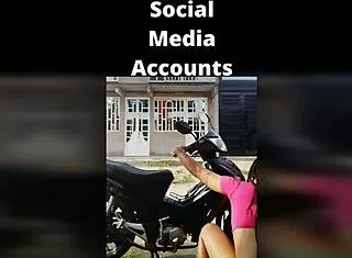 washing my bike, angelique monroe