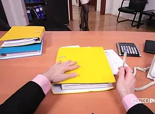 Linda Moretti takes on a new assignment with hardcore sex in the office