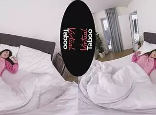 Virtual Taboo Adventures Explored in Pyjamas with Japanese Brunette Solo Scenes