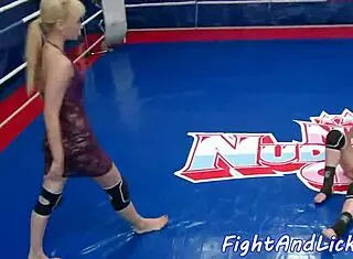 Wrestling Dyke Rims Ass and Fingers Pussy