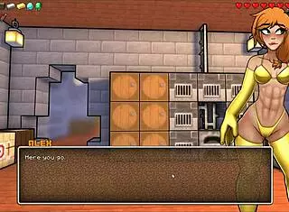 isn't the creeper girl in her red micro bikini so sexy in this hentai parody?