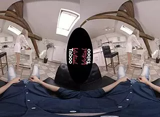 eva elfie in virtual taboo pov blowjob with natural tits and handjob, wanna see?