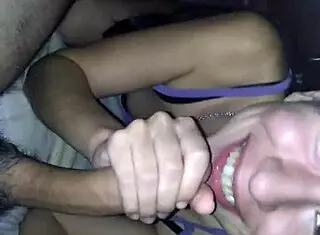 Intense night starts with latina teen and cock