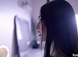 slutty teen got banged hard in threesome