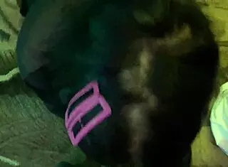 Watch this tattooed girl blow a monster cock in lingerie!