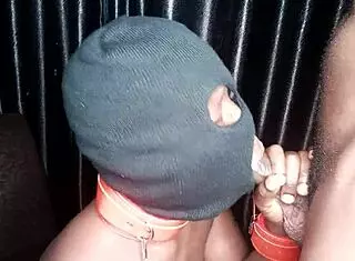 Gagging On My Long Black Dick!