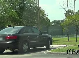 Ebony hottie riding white cock