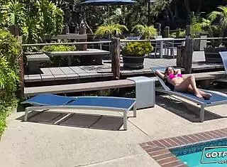 In this casual scene, Gotfilled ramming Rose Lynn's pussy with monster cock POV cowgirl. Titty fuck included.