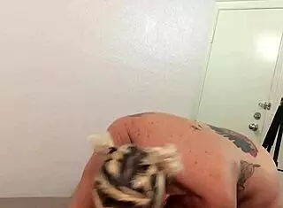 Naughty Neighbor Stops By for Deepthroat and Blowjob!