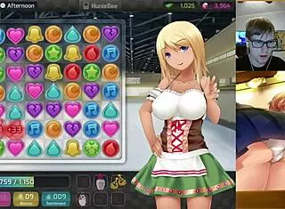 doggystyle position with tiffany from huniepop in uncensored version