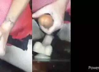 Feeling intense pleasure as girlfriend roughly pegs her guy in homemade anal session