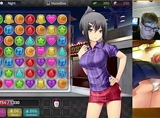 doggystyle position with tiffany from huniepop in uncensored version