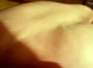 Redheaded stepmom jerks big tits!