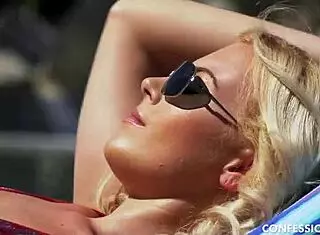 Summer masturbates with dildo while Blair watches in lingerie