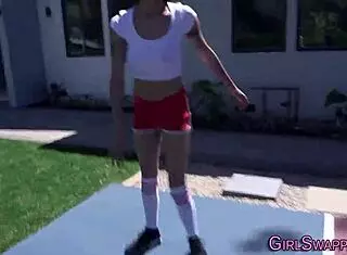 Teen 18+ Stepdaughter Explores Taboo Pleasures in Foursome Encounter