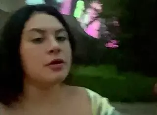 La paisa boldly fucks in public in front of pegasus.