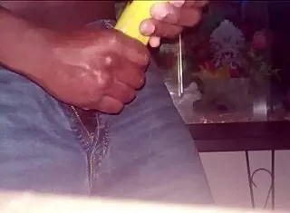 Monkey loves banana and tie wearing