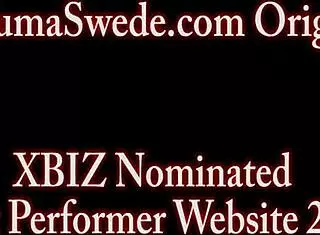 Busty blonde Puma Swede teases vibrator before cumming hard