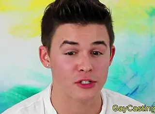 Cute Twink Performs in Gay Casting