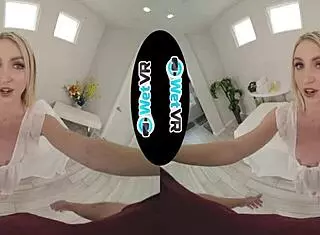 Oiled Up Britt Blair Gets Massive Cock In VR Massage Fuck With Creampie!