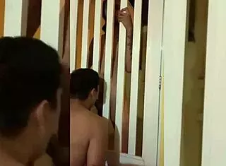 dei para o meu vizinho safado no portão de casa