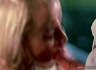 Blonde Gives Sunshine Blowjob Leading To Cumshot