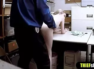Skinny Shoplifter Punished by Cop